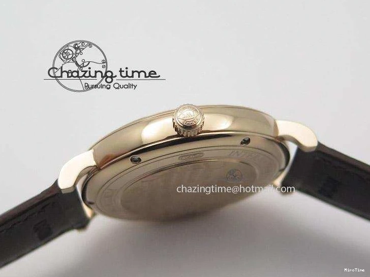 MIROTIME 1223 Modern Portofino SCHAFFHAUSEN RG MKF 1:1 V2 Best Edition White Dial On Brown Leather Strap A 7344